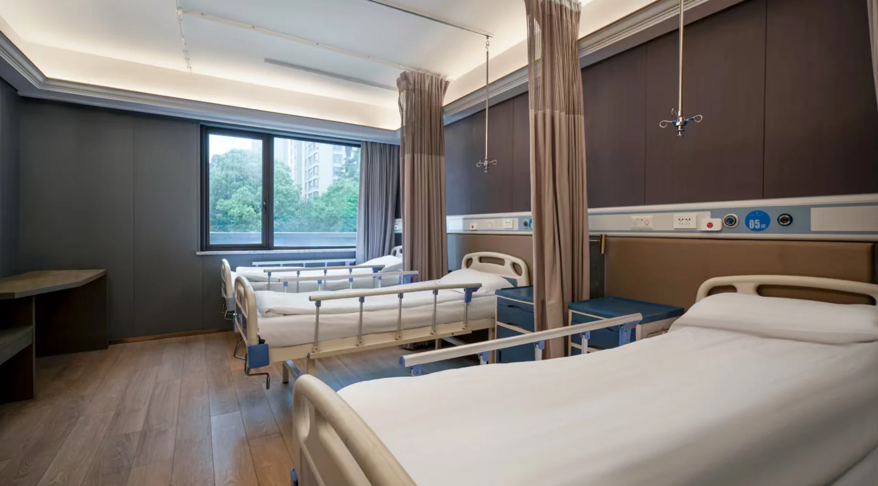 Inpatient room at LUCIA SHANGHAI, supplied hospital photograph